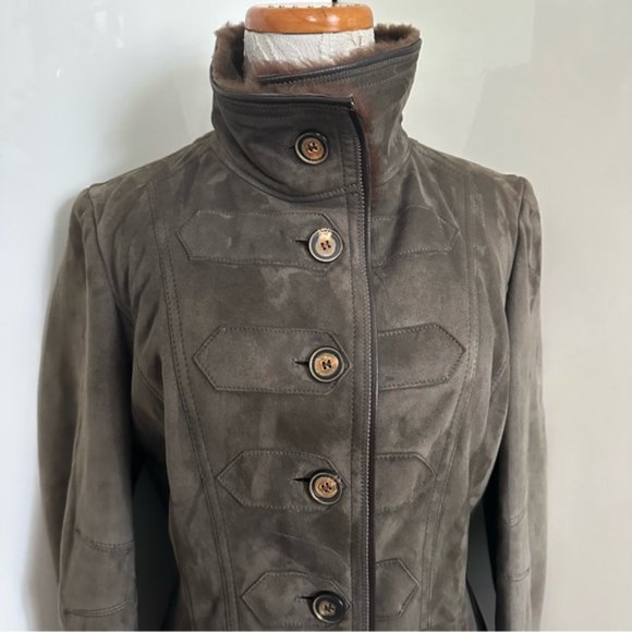 Artico Hand Made in Italy Shearling Coat sz 42 4-6 - Picture 2 of 15